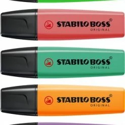 Beste Pirce ⭐ STABILO BOSS ORIGINAL - Markeerstift - Hoogste Kwaliteit - Geel - Doos 10 Stuks 🔥 -Crafts&Co winkel 314x840
