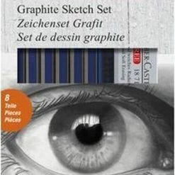 Goedkoop ⭐ Faber-Castell Grafietset - Goldfaber - 8-delig - FC-114000 🌟