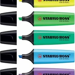 Beste Pirce ⭐ STABILO BOSS ORIGINAL - Markeerstift - Hoogste Kwaliteit - Geel - Doos 10 Stuks 🔥 -Crafts&Co winkel 380x840