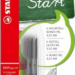 Promo 🎉 STABILO EASYergo - Vulpotloodvulling - 3.15 Mm - Blister 6 Stuks 😀