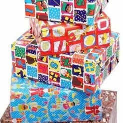 Gloednieuw 👏 Shoppartners 3x Sinterklaas Inpakpapier/kadopapier 250 X 46 Cm ✔️ -Crafts&Co winkel 416x840