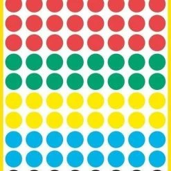 Goedkoopste 🥰 Merkloos Huismerk Avery 3090 Ronde Etiket 8mm Assorti ✔️