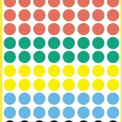 Goedkoopste 🥰 Merkloos Huismerk Avery 3090 Ronde Etiket 8mm Assorti ✔️ -Crafts&Co winkel 438x840