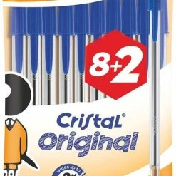 Kopen 🎁 Bic Balpen - Kristal Blauw - 10 Stuks 😍