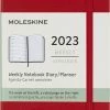 Goedkoop ⭐ Moleskine 12 Maanden Agenda - 2023 - Wekelijks - Pocket - Harde Kaft - Rood 🔔