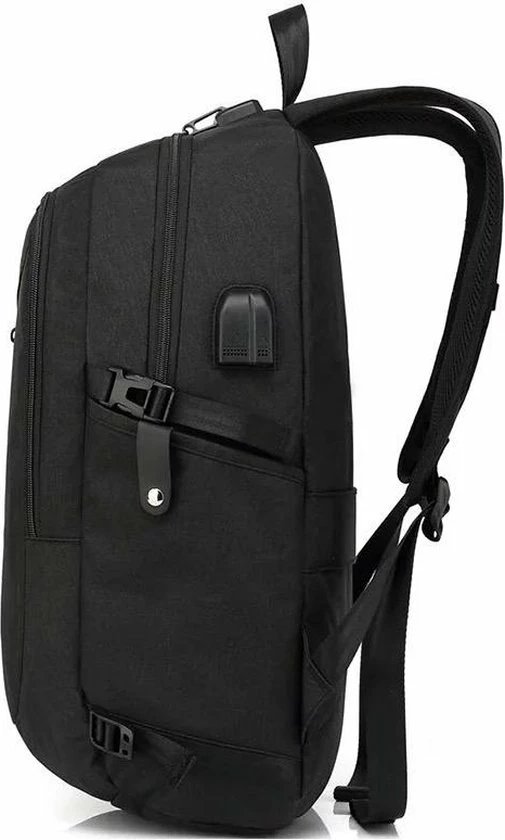 Beste deal β Merkloos Anti Diefstal Waterdichte Rugzak Inclusief Usb Oplaadstation - 14 T/m 15.6 Inch - Zwart π 4 Beste deal β Merkloos Anti Diefstal Waterdichte Rugzak Inclusief Usb Oplaadstation - 14 T/m 15.6 Inch - Zwart π - Afbeelding 4