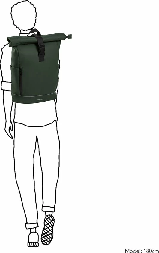 Beste Verkoop 🎁 Daniel Ray Highlands Rolltop Laptop Rugzak Waterproof - 15,6 Inch - Groen 😉 2 Beste Verkoop 🎁 Daniel Ray Highlands Rolltop Laptop Rugzak Waterproof - 15,6 Inch - Groen 😉 - Afbeelding 2