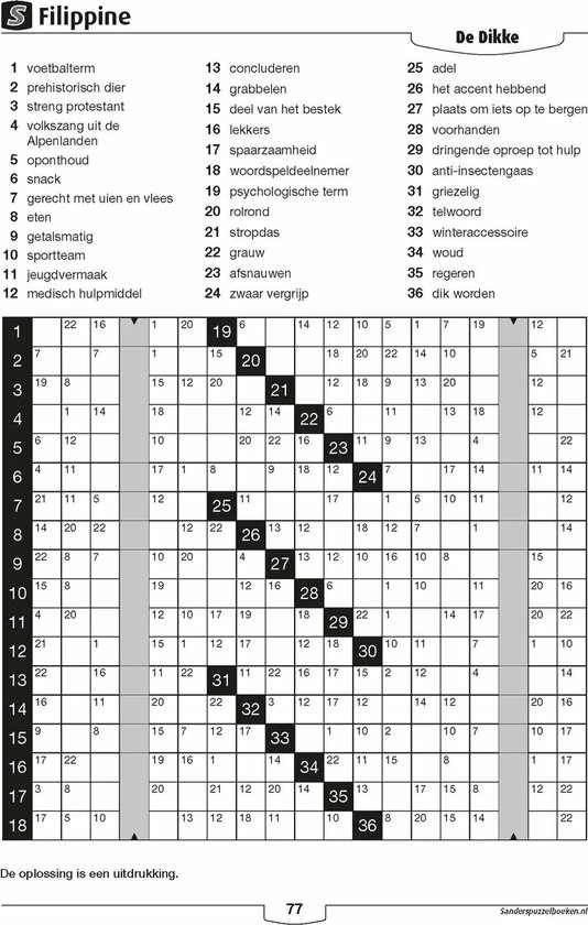 Hete verkoop β¨ Sanders Puzzelboeken Sanders Puzzelboek Filippine 3* De Dikke, Editie 16 π 2 Hete verkoop β¨ Sanders Puzzelboeken Sanders Puzzelboek Filippine 3* De Dikke, Editie 16 π - Afbeelding 2