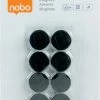 Goedkoop 😀 Nobo Whiteboard Magneten - 20mm - 8 Stuks - Zwart 🤩
