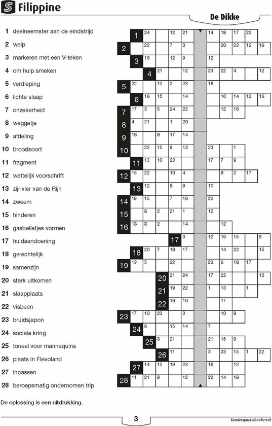 Hete verkoop β¨ Sanders Puzzelboeken Sanders Puzzelboek Filippine 3* De Dikke, Editie 16 π 3 Hete verkoop β¨ Sanders Puzzelboeken Sanders Puzzelboek Filippine 3* De Dikke, Editie 16 π - Afbeelding 3