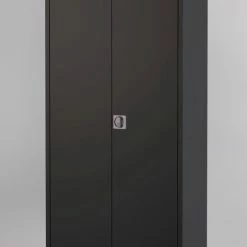 Uitgang ๐ Vera Metal Draaideurkast Archiefkast Kantoorkast - 180 X 80 X 38 - Zwart - Metalen Kast - 2 Deuren ๐คฉ