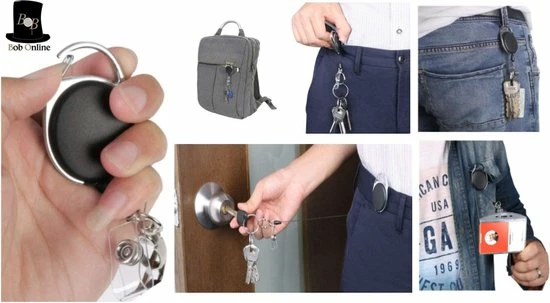 Kopen 🌟 Bob Online ™ - Setje Van 2 – ID JoJo's – D-Clip - Intrekbare Reel ID Badge Kaarthouder Zwart/Zilver – Pashouder Trekkoord - Set Of 2 Pull Badge Reel ID Yo Yo's – Badge Reel – Intrekbare ID-Kaart Roller Clip – Badgehouder Trekkoord 🎁 4 Kopen 🌟 Bob Online ™ - Setje Van 2 – ID JoJo's – D-Clip - Intrekbare Reel ID Badge Kaarthouder Zwart/Zilver – Pashouder Trekkoord - Set Of 2 Pull Badge Reel ID Yo Yo's – Badge Reel – Intrekbare ID-Kaart Roller Clip – Badgehouder Trekkoord 🎁 - Afbeelding 4