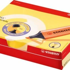 Beste Pirce ⭐ STABILO BOSS ORIGINAL - Markeerstift - Hoogste Kwaliteit - Geel - Doos 10 Stuks 🔥 -Crafts&Co winkel 550x342 6