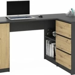 Beste recensies van ๐ฏ AZ-Home - Hoekbureau Greg - Rechts - Antraciet/Eiken - Bureau - Computer Desk ๐