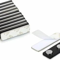 Top 10 ❤️ 3M Magneet Tweedelig 10 Stuks Met Plakgedeelte Voor Naambordjes, Badges, Naamkaartjes, Koelkasten Etc. ✔️