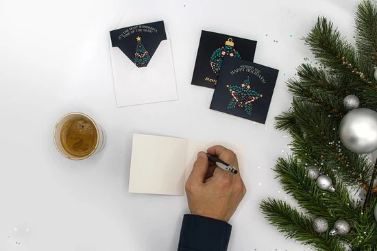 Goedkoopste 💯 Giftmas Kerstkaarten - Wenskaarten - 52 Stuks - Met Enveloppen En Stickers - 10x10cm 😍 9 Goedkoopste 💯 Giftmas Kerstkaarten - Wenskaarten - 52 Stuks - Met Enveloppen En Stickers - 10x10cm 😍 - Afbeelding 9