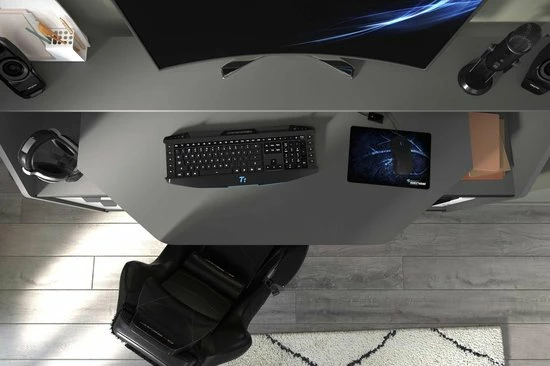 Korting ๐ฅฐ Parisot Game Bureau MOBA - Met Opbergruimte - Antraciet - Ledverlichting L 180 Cm X H 92 Cm X D 67 Cm ๐ 8 Korting ๐ฅฐ Parisot Game Bureau MOBA - Met Opbergruimte - Antraciet - Ledverlichting L 180 Cm X H 92 Cm X D 67 Cm ๐ - Afbeelding 8