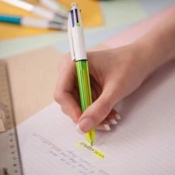 Beste deal 🔥 BIC 4 Kleuren Balpennen - Diverse Inktkleuren En Formaten - Medium Punt (1 Mm) - Pak Van 6 🛒 -Crafts&Co winkel 550x366 73