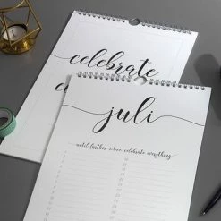 Beste recensies van 🛒 HEE Goodies Verjaardagskalender Geen Jaartal Zwart Wit A4 Staand Volwassenen Minimalistisch Met Quotes 🎉 -Crafts&Co winkel 550x366 78