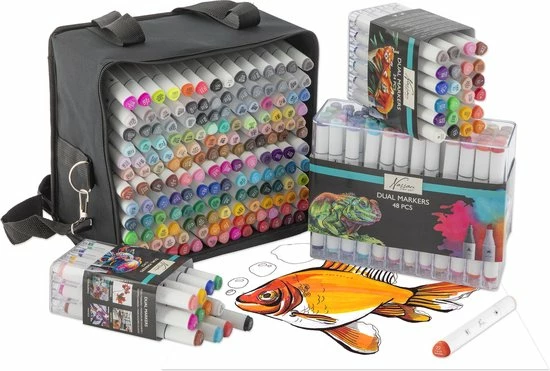 Aanbiedingen ❤️ Nassau Fine Art Twinmarkers 48 Stuks Voor Volwassenen En Kinderen | Alcohol Stiften | Triangel Vorm | Handig In Gebruik | Markeerstiften ✨ 4 Aanbiedingen ❤️ Nassau Fine Art Twinmarkers 48 Stuks Voor Volwassenen En Kinderen | Alcohol Stiften | Triangel Vorm | Handig In Gebruik | Markeerstiften ✨ - Afbeelding 4