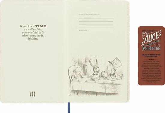 Uitgang ⭐ Moleskine 12 Maanden Agenda - 2023 - LE Planner - Alice In Wonderland - Wekelijks - Large - Amandel Wit Rabbit ❤️ 7 Uitgang ⭐ Moleskine 12 Maanden Agenda - 2023 - LE Planner - Alice In Wonderland - Wekelijks - Large - Amandel Wit Rabbit ❤️ - Afbeelding 7