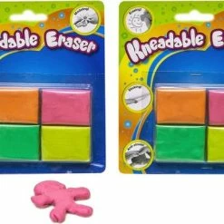 Beste Verkoop 😉 Non Branded Non-branded Kneedgummen Junior 4,5x3 Cm Polymeer 4 Stuks 😍