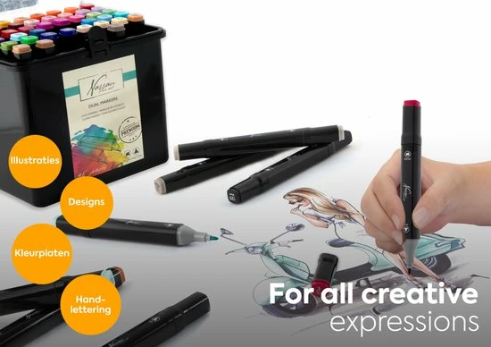 Goedkoop 🎉 Nassau Fine Art Dual Marker Stiften Met 48 Kleuren Dubbelzijdige Kleurpunt |grove Brush Marker Voor Concepten En Strips, Fijne Borstel Voor Schetsen, Kalligrafie, Tekenen En Illustreren 🔔 6 Goedkoop 🎉 Nassau Fine Art Dual Marker Stiften Met 48 Kleuren Dubbelzijdige Kleurpunt |grove Brush Marker Voor Concepten En Strips, Fijne Borstel Voor Schetsen, Kalligrafie, Tekenen En Illustreren 🔔 - Afbeelding 6