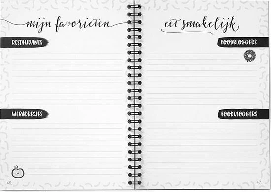 Coupon ⭐ HEE Goodies Receptenboek Invulboek A5 Zwart Wit Recepten Verzamelmap Receptenboekje Recepten Verzamelboek 🧨 10 Coupon ⭐ HEE Goodies Receptenboek Invulboek A5 Zwart Wit Recepten Verzamelmap Receptenboekje Recepten Verzamelboek 🧨 - Afbeelding 10