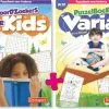 Beste Pirce ❤️ Denksport - Kinderpuzzelboeken - 2 Puzzelboeken - Kids (6 T/m 10 Jaar) + Varia (8 T/m 10 Jaar) 🥰