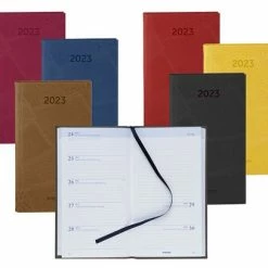 Hete verkoop 🥰 Brepols Agenda 2023 - LUCCA - Notavision - 9 X 16 Cm - Geel ✔️