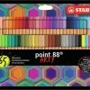 Gloednieuw 🎁 STABILO Point 88 - Premium Fineliner - Fine 0,4 Mm - Etui Met Alle 65 Kleuren ✨