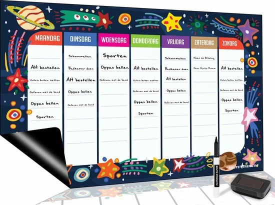 Nieuw β Brute Strength - Magnetisch Weekplanner Whiteboard (26) - A3 - Planbord - Dagplanner Kind - To Do Planner Kinderen π― 1 Nieuw β Brute Strength - Magnetisch Weekplanner Whiteboard (26) - A3 - Planbord - Dagplanner Kind - To Do Planner Kinderen π―