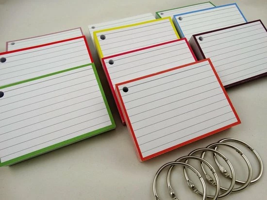 Aanbiedingen 🎉 Leitner Flashcards - A7 Pakket Kleur 500 Stuks + Perforatie En 5 Ringen - 10 Pakjes In 10 Kleuren - 100% FSC Karton & 100% Gemaakt In NL ⌛ 3 Aanbiedingen 🎉 Leitner Flashcards - A7 Pakket Kleur 500 Stuks + Perforatie En 5 Ringen - 10 Pakjes In 10 Kleuren - 100% FSC Karton & 100% Gemaakt In NL ⌛ - Afbeelding 3