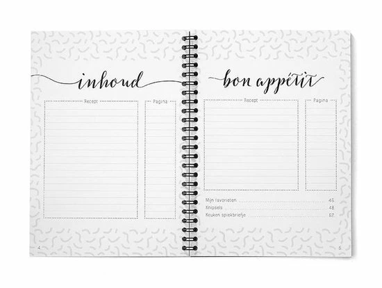 Coupon ⭐ HEE Goodies Receptenboek Invulboek A5 Zwart Wit Recepten Verzamelmap Receptenboekje Recepten Verzamelboek 🧨 4 Coupon ⭐ HEE Goodies Receptenboek Invulboek A5 Zwart Wit Recepten Verzamelmap Receptenboekje Recepten Verzamelboek 🧨 - Afbeelding 4