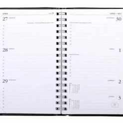 Aanbiedingen 🤩 Ryam Zakagenda 2023 - Memoplan 7 ZWART Zachte Kaft Met Spiraal (9cm X 15cm) 🧨