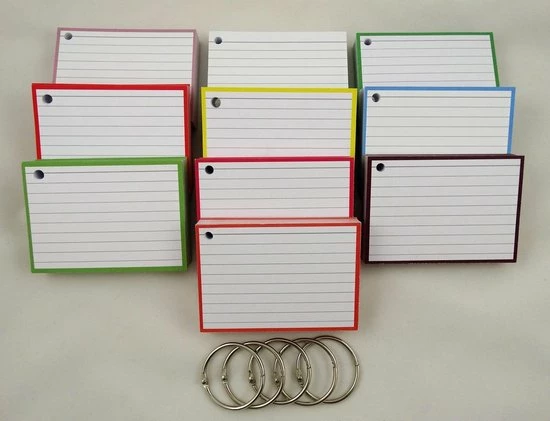 Aanbiedingen 🎉 Leitner Flashcards - A7 Pakket Kleur 500 Stuks + Perforatie En 5 Ringen - 10 Pakjes In 10 Kleuren - 100% FSC Karton & 100% Gemaakt In NL ⌛ 1 Aanbiedingen 🎉 Leitner Flashcards - A7 Pakket Kleur 500 Stuks + Perforatie En 5 Ringen - 10 Pakjes In 10 Kleuren - 100% FSC Karton & 100% Gemaakt In NL ⌛