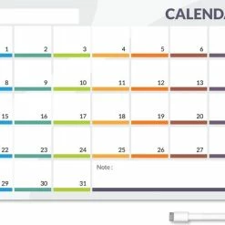 Beste deal ⭐ CKB Ltd CKB Magnetische Maandplanner - Kalender 31 Dagen - Magnetische Koelkast Maand Planner - Whiteboard Met Gratis Stift - Memobord 💯 -Crafts&Co winkel 550x422 1