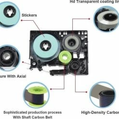 Nieuw ❤️ Merkloos Label Tape - Geschikt Voor Brother TZe-231 TZ-231, P-touch PT-1000 GL-H100 GL-H105 GL-200 PT-1080 PTE-550WVP PT-P700 PT-H300 Label Printer - 12mm X 8m - 3 Stuks ⭐ -Crafts&Co winkel 550x466 3
