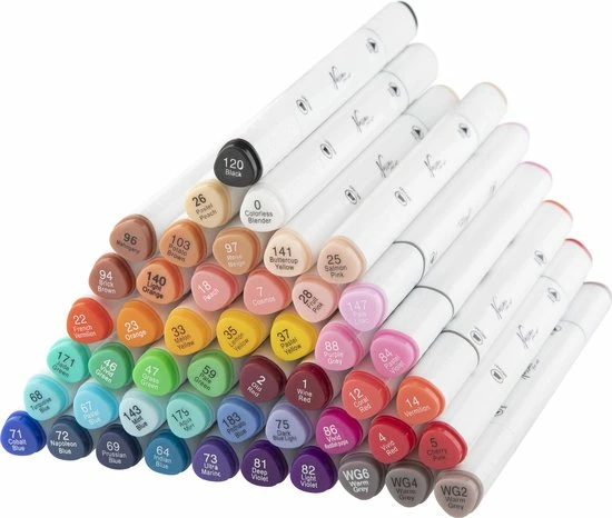Aanbiedingen ❤️ Nassau Fine Art Twinmarkers 48 Stuks Voor Volwassenen En Kinderen | Alcohol Stiften | Triangel Vorm | Handig In Gebruik | Markeerstiften ✨ 3 Aanbiedingen ❤️ Nassau Fine Art Twinmarkers 48 Stuks Voor Volwassenen En Kinderen | Alcohol Stiften | Triangel Vorm | Handig In Gebruik | Markeerstiften ✨ - Afbeelding 3