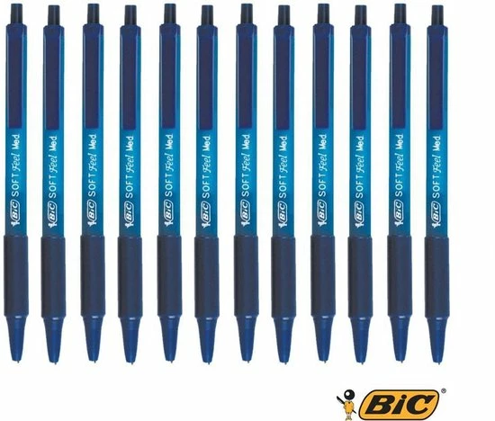 Top 10 😍 BIC Soft Feel Balpennen Met Kliksysteem - Blauw - Doos Van 12 Stuks - Medium Punt 1 Mm 😉 3 Top 10 😍 BIC Soft Feel Balpennen Met Kliksysteem - Blauw - Doos Van 12 Stuks - Medium Punt 1 Mm 😉 - Afbeelding 3