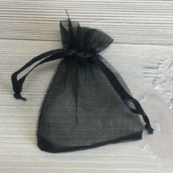 Beste deal ❤️ Merkloos Organza Zakje - 7 X 9 Cm - Cadeauzakjes / Kado Zakjes / Geschenkzakje / Juwelenzakje / Sieradenzakje – 100 Stuks - Zwart 🎉