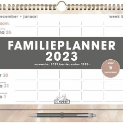 Beste Verkoop 😍 De Hobbit Hobbit - Familieplanner Omslag - Pastel - 2023 - Voor 5 Personen - Spiraalgebonden - Week Per Pagina - A4+ (22x34cm) + Pen - Groot 🧨