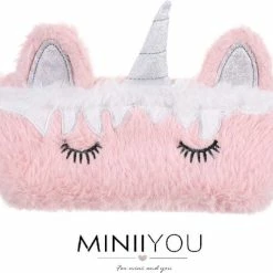 Flash-uitverkoop 🎉 MINIIYOU Meisjes Unicorn Etui Roze Wit - Pennenzak - School 🧨