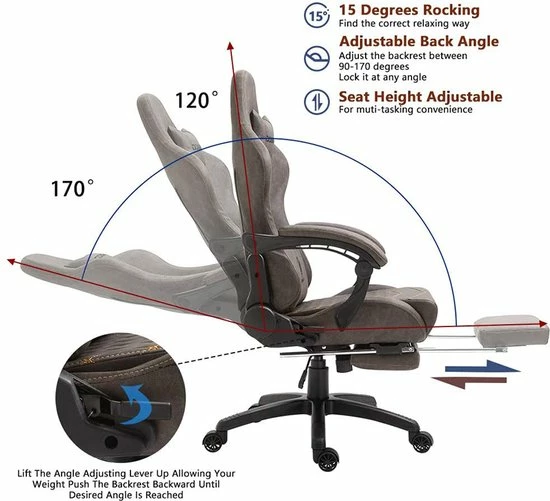 Top 10 โ IN-HOMEXL IN.HOMEXL Kaiser Gamestoel - Bureaustoel - Ergonomische Bureaustoel - Volwassenen - Verstelbaar - Bruin ๐ 3 Top 10 โ IN-HOMEXL IN.HOMEXL Kaiser Gamestoel - Bureaustoel - Ergonomische Bureaustoel - Volwassenen - Verstelbaar - Bruin ๐ - Afbeelding 3