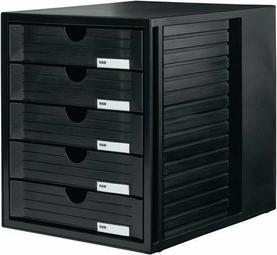 Begroting ⌛ Ladenkast HAN Met 5 Gesloten Laden Zwart ✔️ 4 Begroting ⌛ Ladenkast HAN Met 5 Gesloten Laden Zwart ✔️ - Afbeelding 4