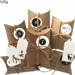 Korting 🛒 Novity® Adventskalender Zelf Vullen - Voor Vrouwen/mannen - Adventskalender Leeg - Zakjes - Incl. Touw & Accessoires - Decoratie Slinger 🥰