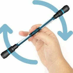 Beste deal ✔️ SimpleLiving Spinning Pen Blue - Fidget Pen -Stress Relief Pen- Roterende Pen - 0.5mm Balpen Pen Spinner - Freestyle Pen - Weighted Spinner Pen 😀