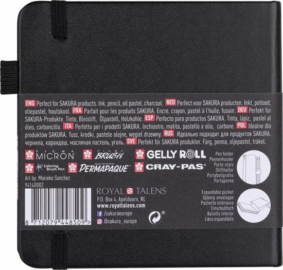 Goedkoop 🥰 Sakura Schets/notitieboek 12 X 12 Cm 80 Pagina's Crèmewit Papier 140g 😀 2 Goedkoop 🥰 Sakura Schets/notitieboek 12 X 12 Cm 80 Pagina's Crèmewit Papier 140g 😀 - Afbeelding 2