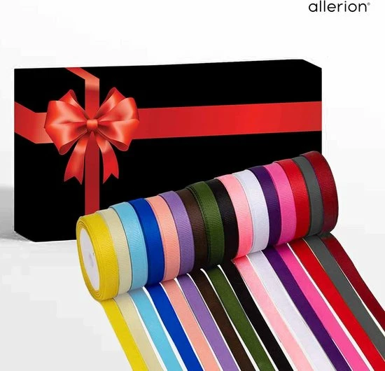 Groothandel ๐ Allerion® Allerion Satijnen Linten Set – 16 Verschillende Kleuren – 12mm Breed - 22 Meter Lang – Inclusief Geschenkdoos โ๏ธ 12 Groothandel ๐ Allerion® Allerion Satijnen Linten Set – 16 Verschillende Kleuren – 12mm Breed - 22 Meter Lang – Inclusief Geschenkdoos โ๏ธ - Afbeelding 12