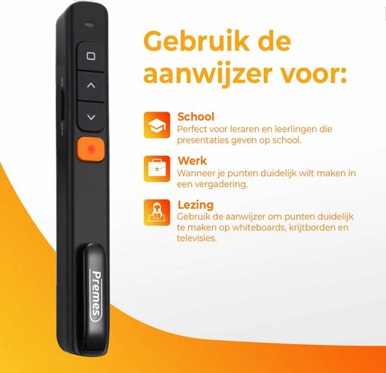 Beste recensies van 🎁 Premes Professionele Pointer - Draadloos Met Laser - Presenter Met Pointer - MacOS, Windows, Android - Presentatie Klikker Aanwijsstok - Draadloze Presenter - Wireless Presenter - Cadeau Voor Man - Vrouw - Sinterklaas Cadeautjes - Mannen - Vrouwen 🎉 8 Beste recensies van 🎁 Premes Professionele Pointer - Draadloos Met Laser - Presenter Met Pointer - MacOS, Windows, Android - Presentatie Klikker Aanwijsstok - Draadloze Presenter - Wireless Presenter - Cadeau Voor Man - Vrouw - Sinterklaas Cadeautjes - Mannen - Vrouwen 🎉 - Afbeelding 8